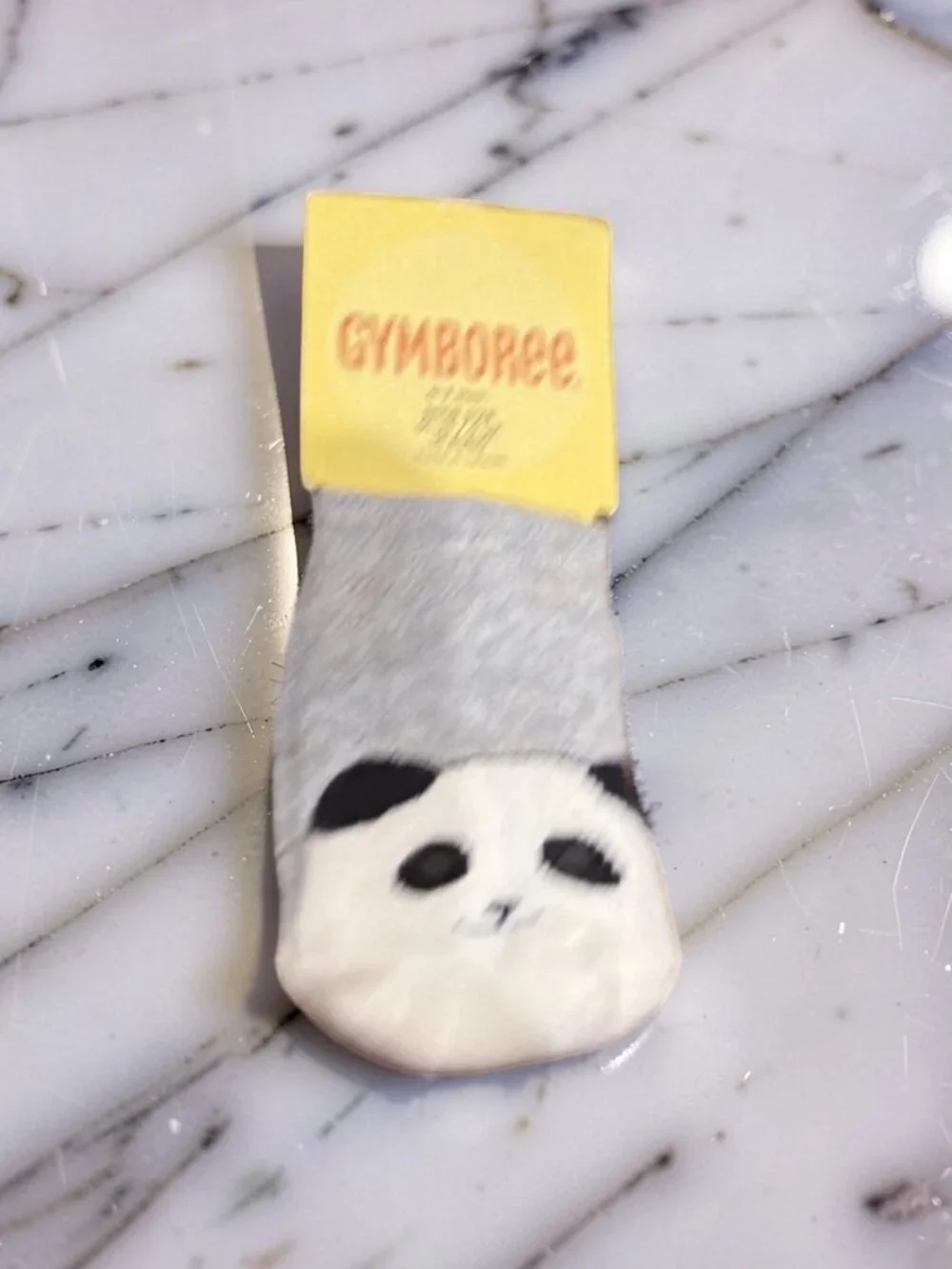 Gymboree NWT Little Panda Black White Panda Face Thick Socks 0- 3 mos